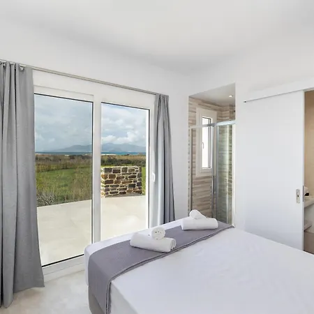 Naxos Cube Villa Panoramic Views Maisonette With Sea View 2 Min Walk To Plaka Beach Appartement Pláka