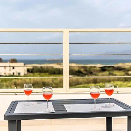 Lejlighed Naxos Cube Panoramic Views Maisonette With Sea View 2 Min Walk To
