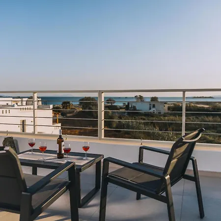 Naxos Cube Panoramic Views Maisonette With Sea View 2 Min Walk To *
