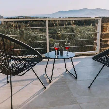 Naxos Cube Panoramic Views Maisonette With Sea View 2 Min Walk To Lejlighed *